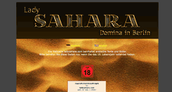 Desktop Screenshot of ladysahara.com