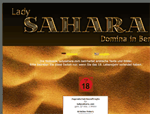 Tablet Screenshot of ladysahara.com